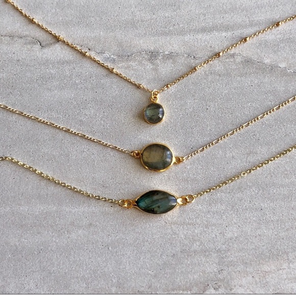 Estrella & Luna Jewelry - Labradorite Boho Choker Necklace